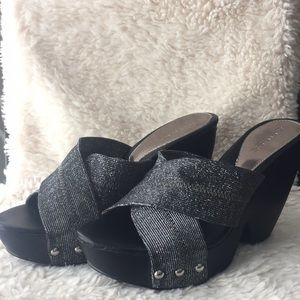 Guess slip on platforms